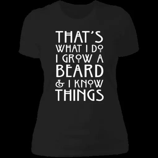 Funny I Grow Beard And I Know Things Unisex T-Shirt
