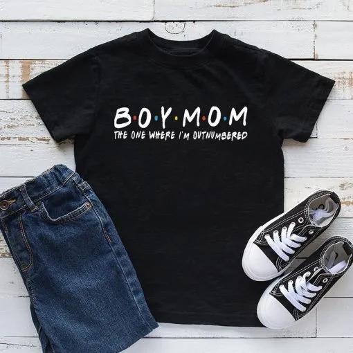 The One Where Im Outnumbered Boy Mom Unisex T-Shirt